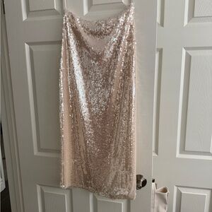 Gianni Bini Cream Sequin Blouse